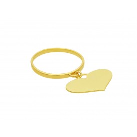 ANELLO CHARMS CUORE ORO...